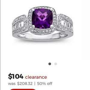 Ladies Amethyst ring